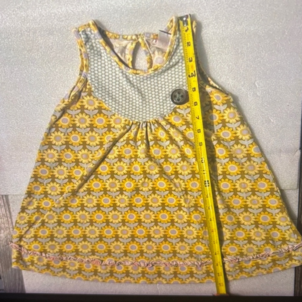 Matilda Jane Serendipity Sleeveless Sunflower Print Dress 4 Cottagecore Floral - Picture 7 of 10